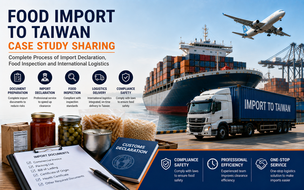 Food Import to Taiwan Case Study | Customs Clearance, Food Inspection & International Logistics